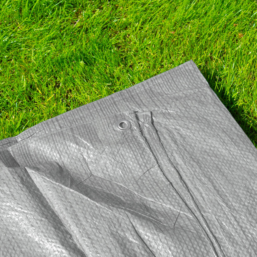Gray S-Grade Tarpaulin 2m x 4m