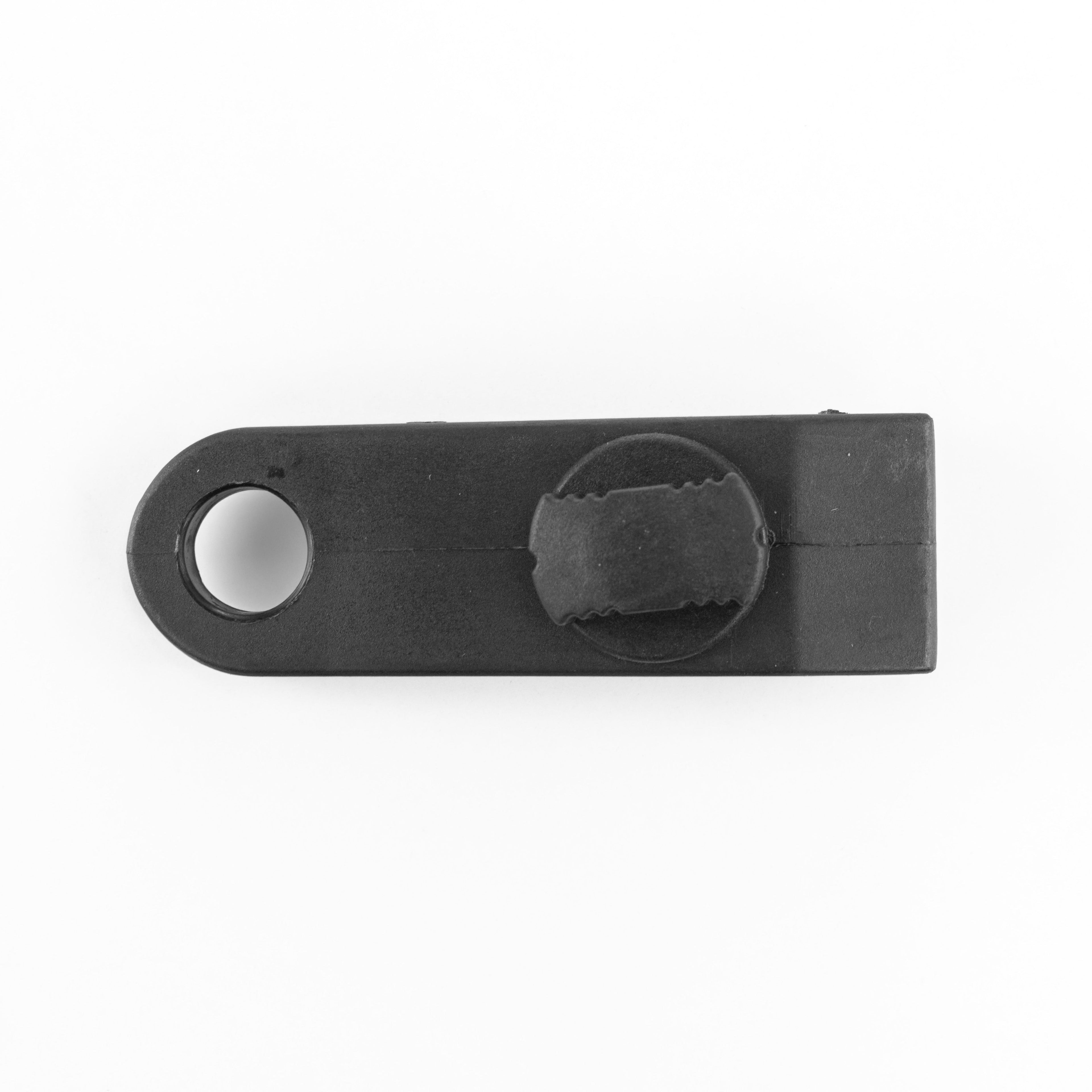 Grey S-Grade Tarpaulin with 10 x 6" Bungee Balls (Black) and 10 x Screw Type Tarp Clips