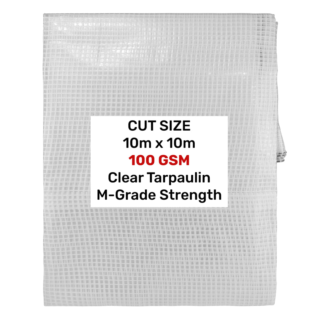 Clear M-Grade Tarpaulin 10m x 10m