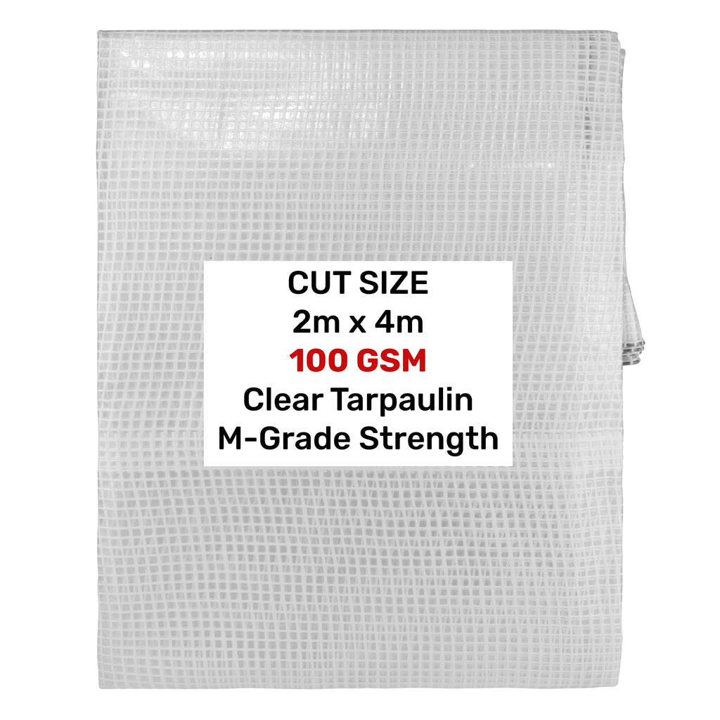 Clear M-Grade Tarpaulin 2m x 4m