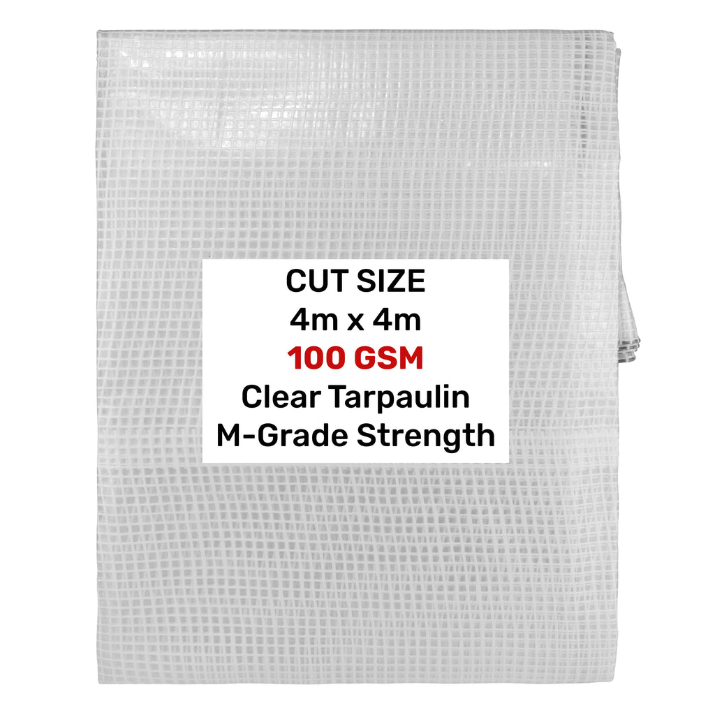 Clear M-Grade Tarpaulin 4m x 4m