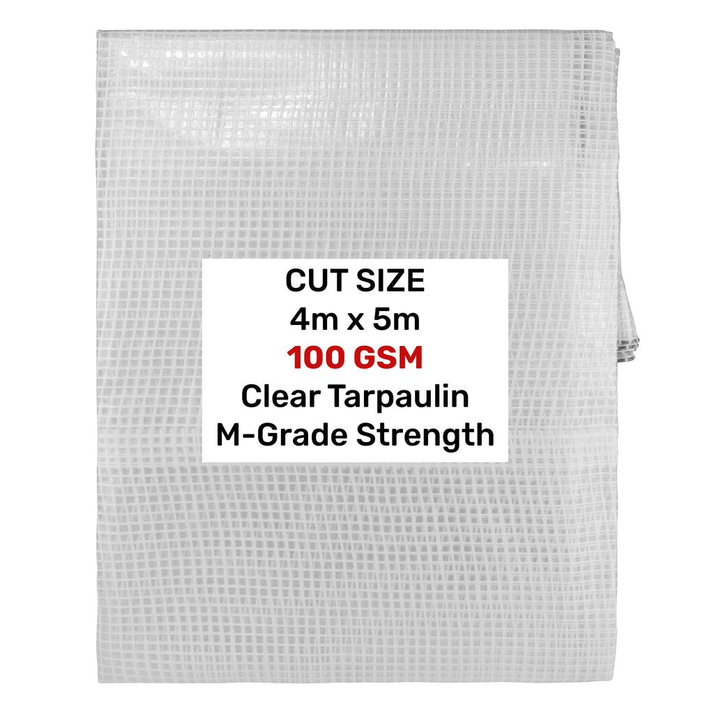 Clear M-Grade Tarpaulin 4m x 5m
