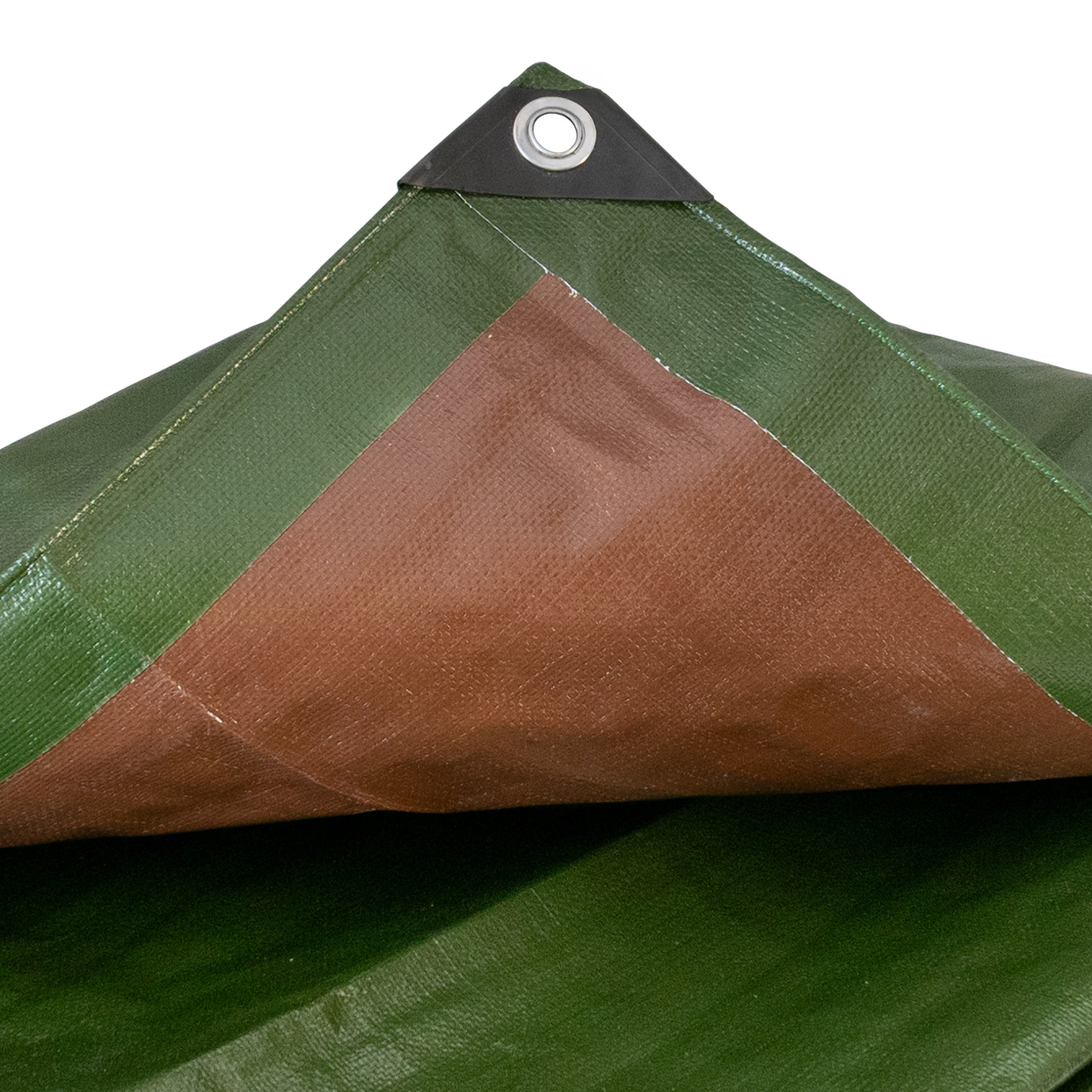 Green/Brown L-Grade Tarpaulin 4m x 5m