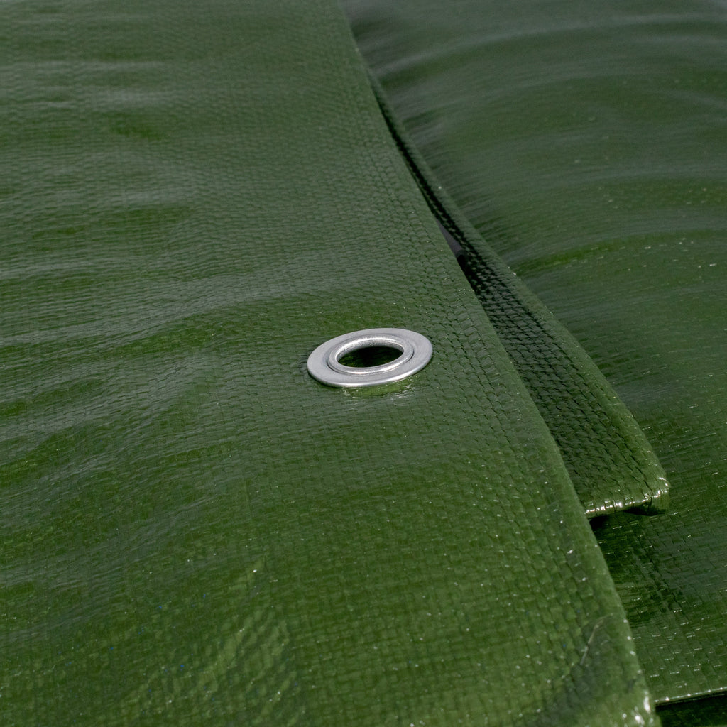 Green/Brown L-Grade Tarpaulin 3m x 5m