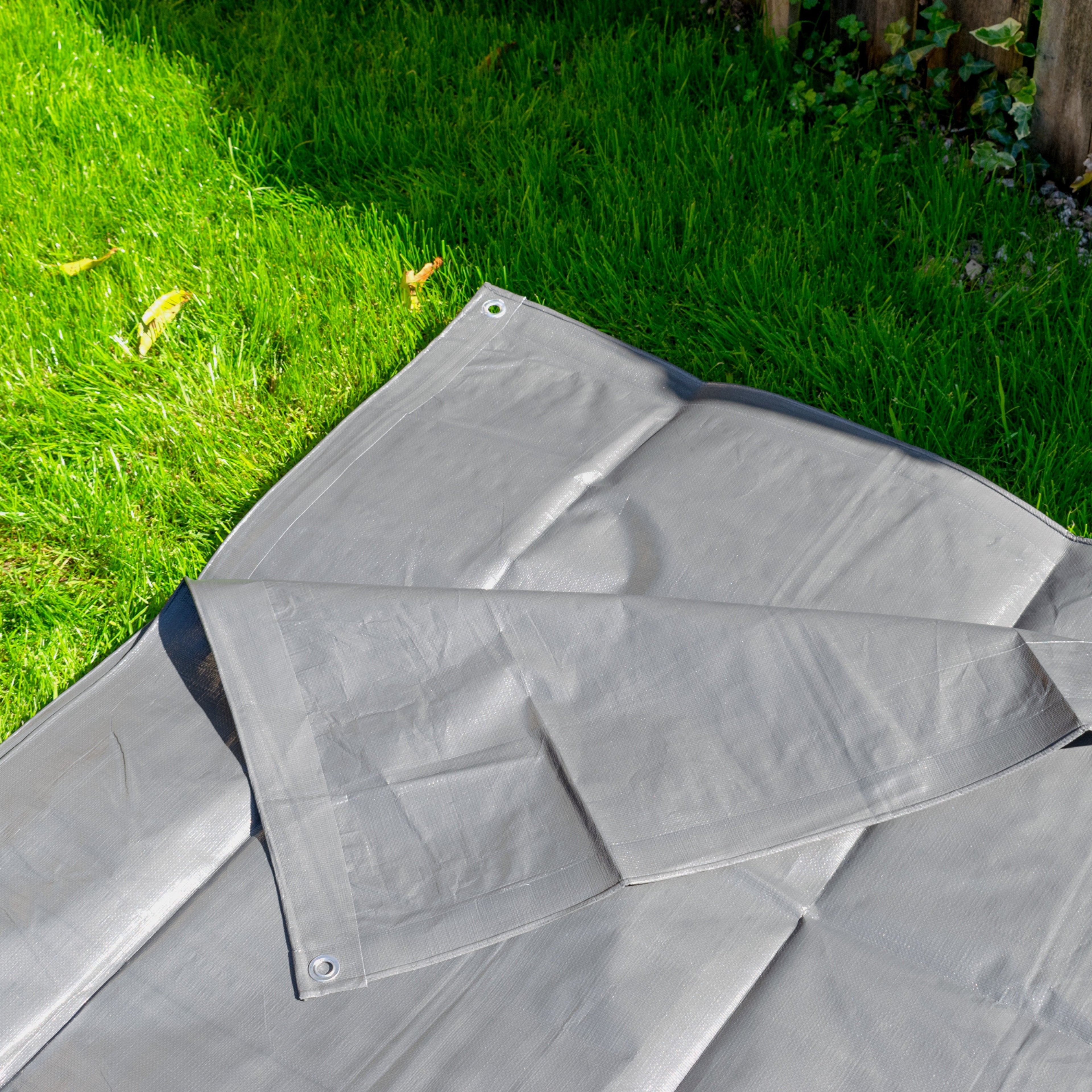 Grey L-Grade Tarpaulin 2m x 2m