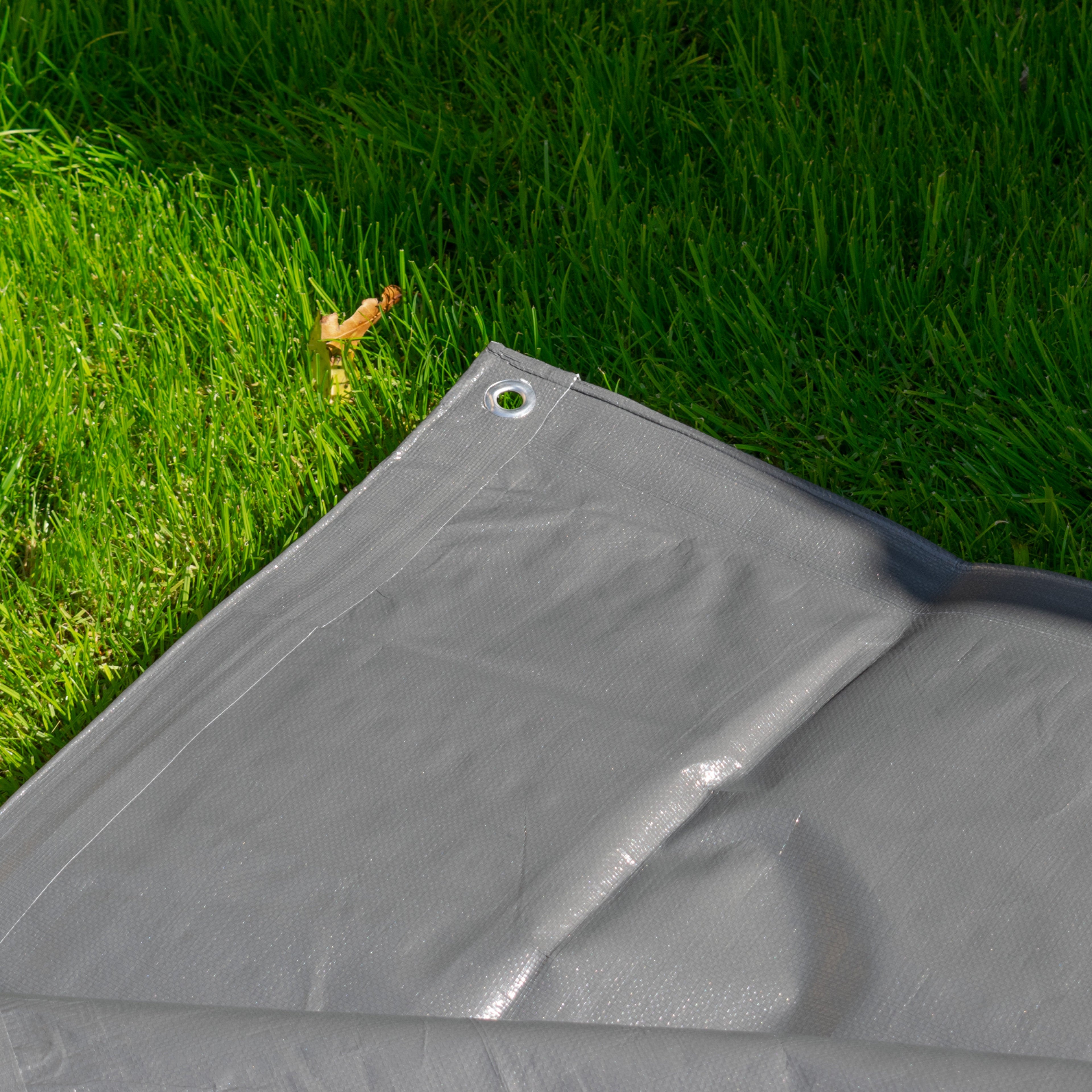 Grey L-Grade Tarpaulin 2m x 3m