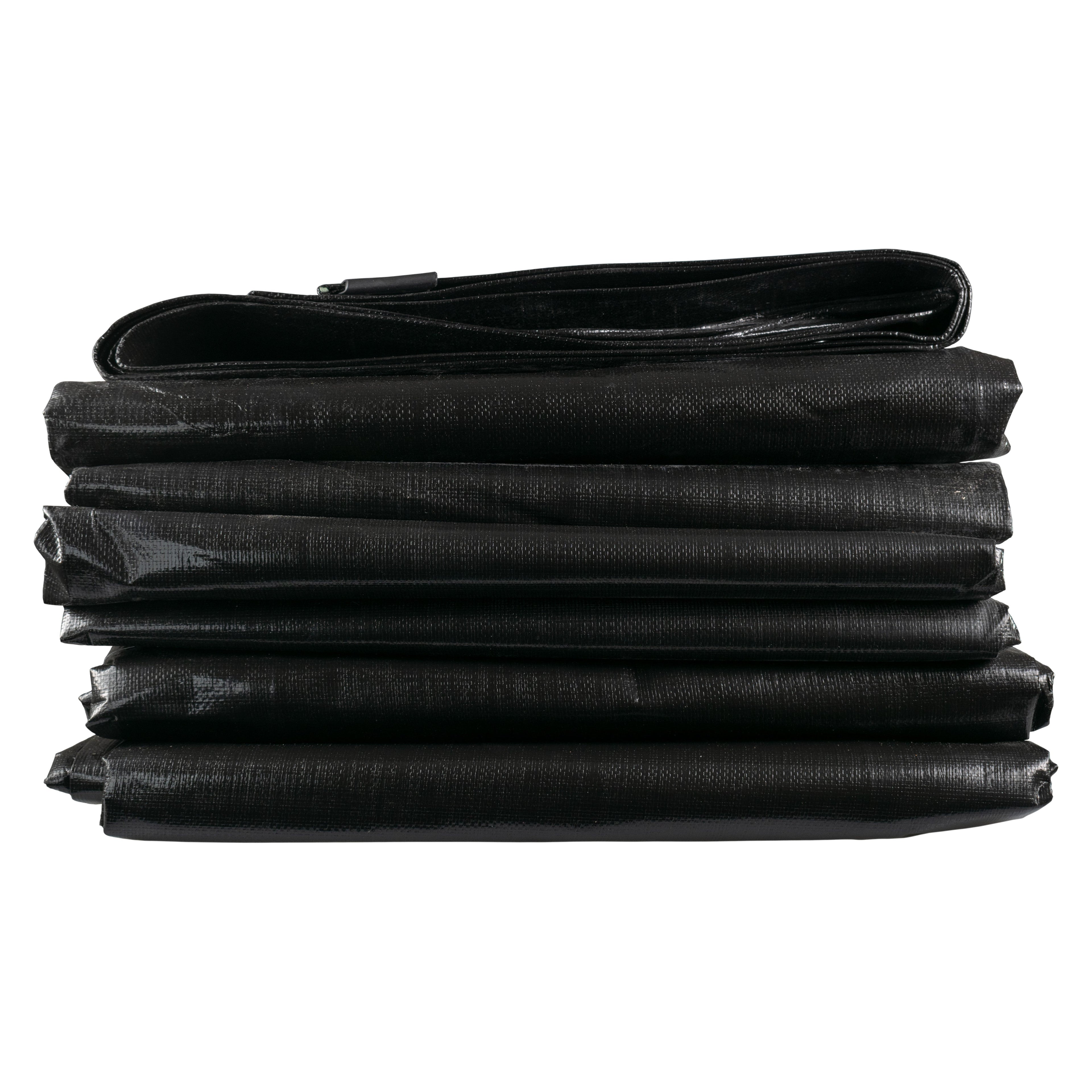 Black/Silver L-Grade Tarpaulin 2m x 3m