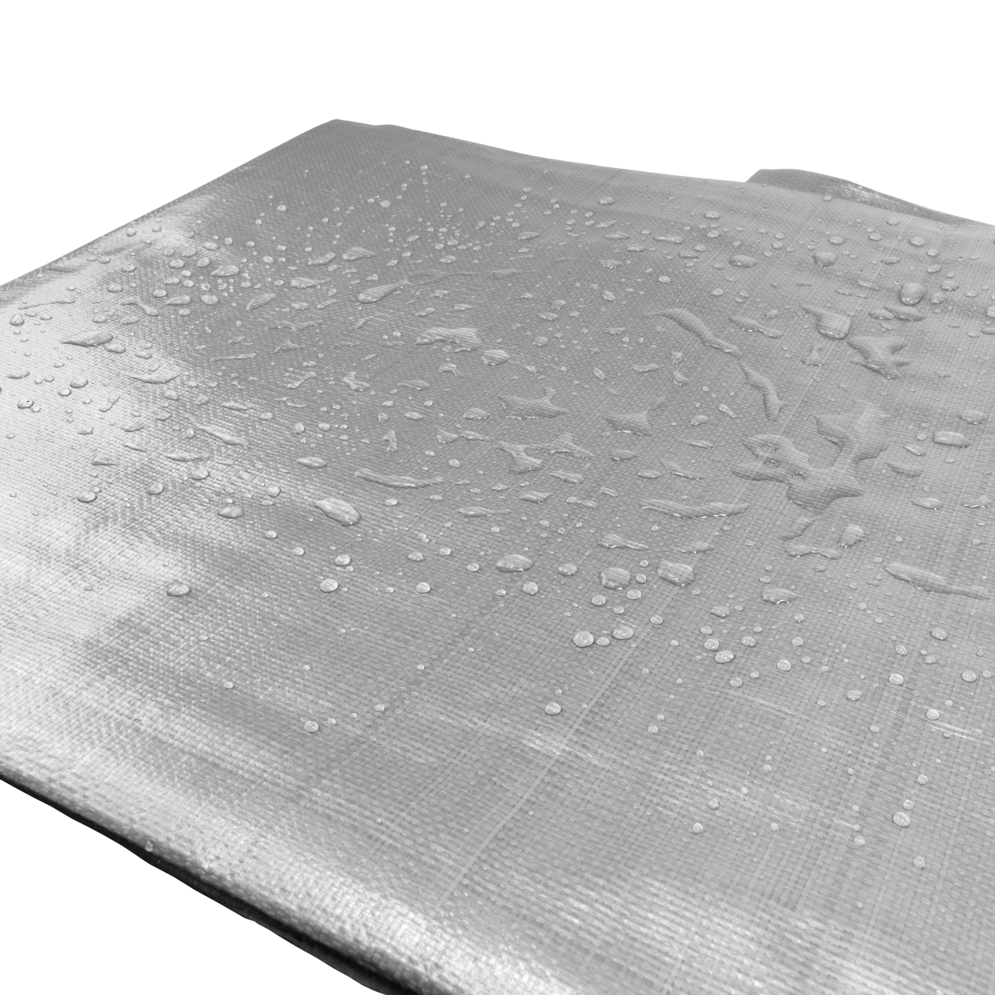 Silver XL-Grade Tarpaulin 5m x 8m