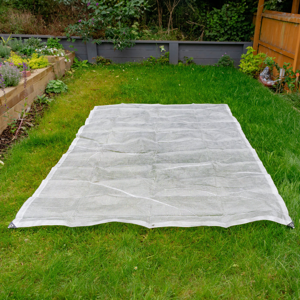 Clear XL-Grade Tarpaulin with 20 x 4" Bungee Balls (White)