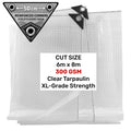 Clear XL-Grade Tarpaulin 6m x 8m