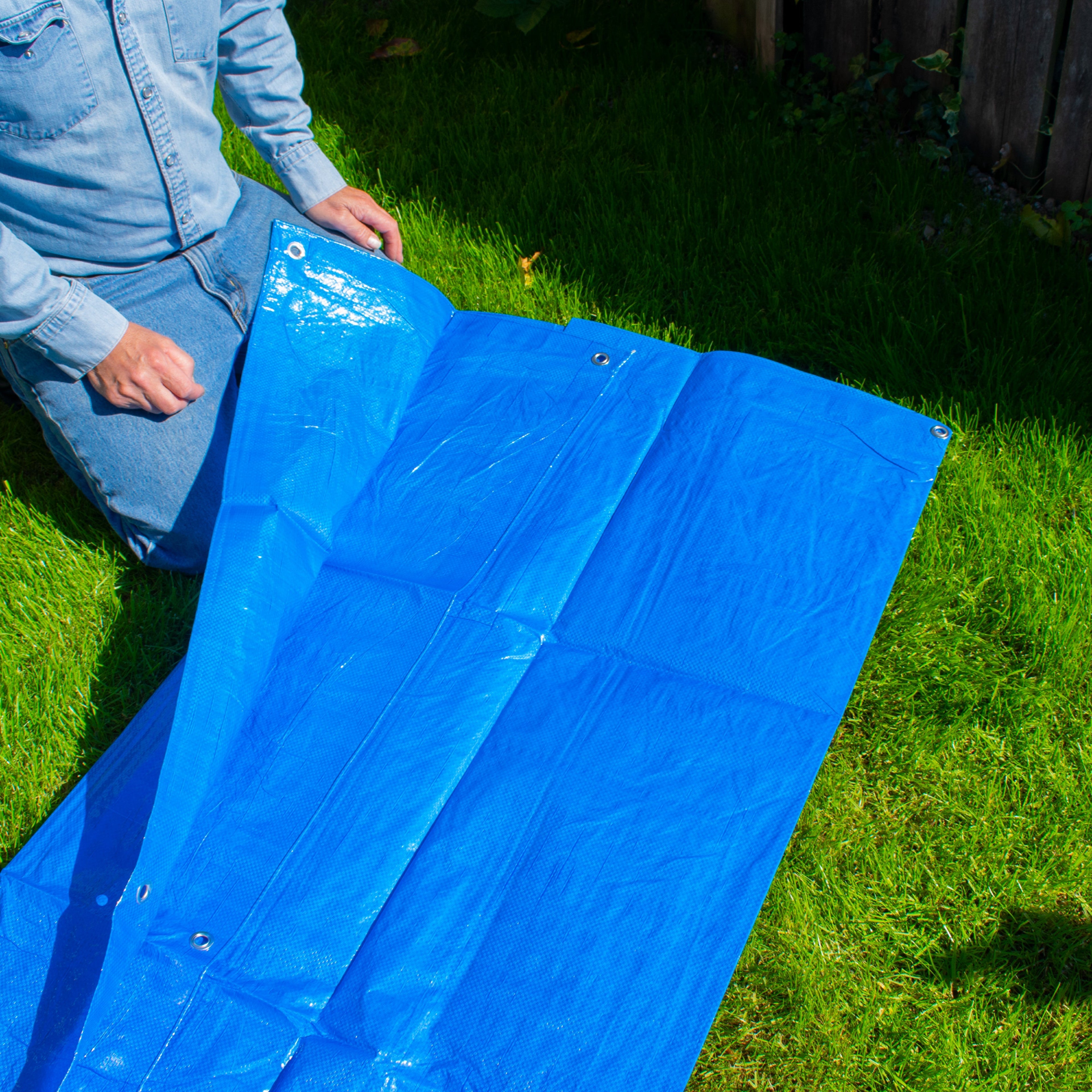 Blue S-Grade Tarpaulin 1.5m x 6m