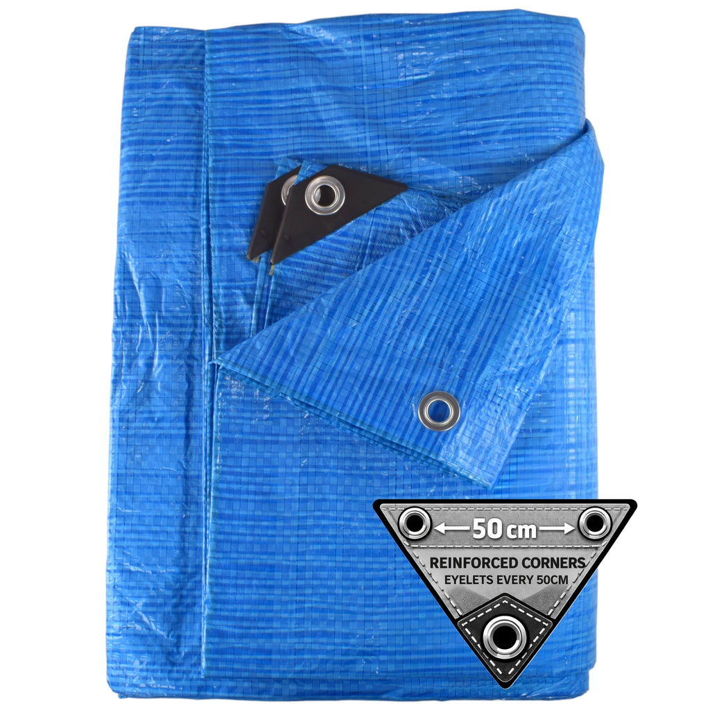 Blue S-Grade Tarpaulin 5m x 8m