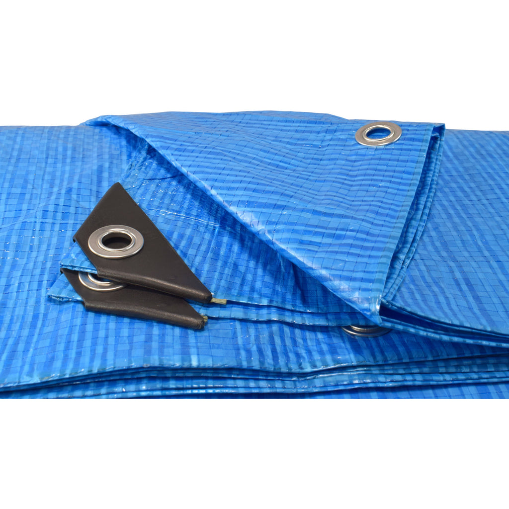 Blue S-Grade Tarpaulin 6m x 8m
