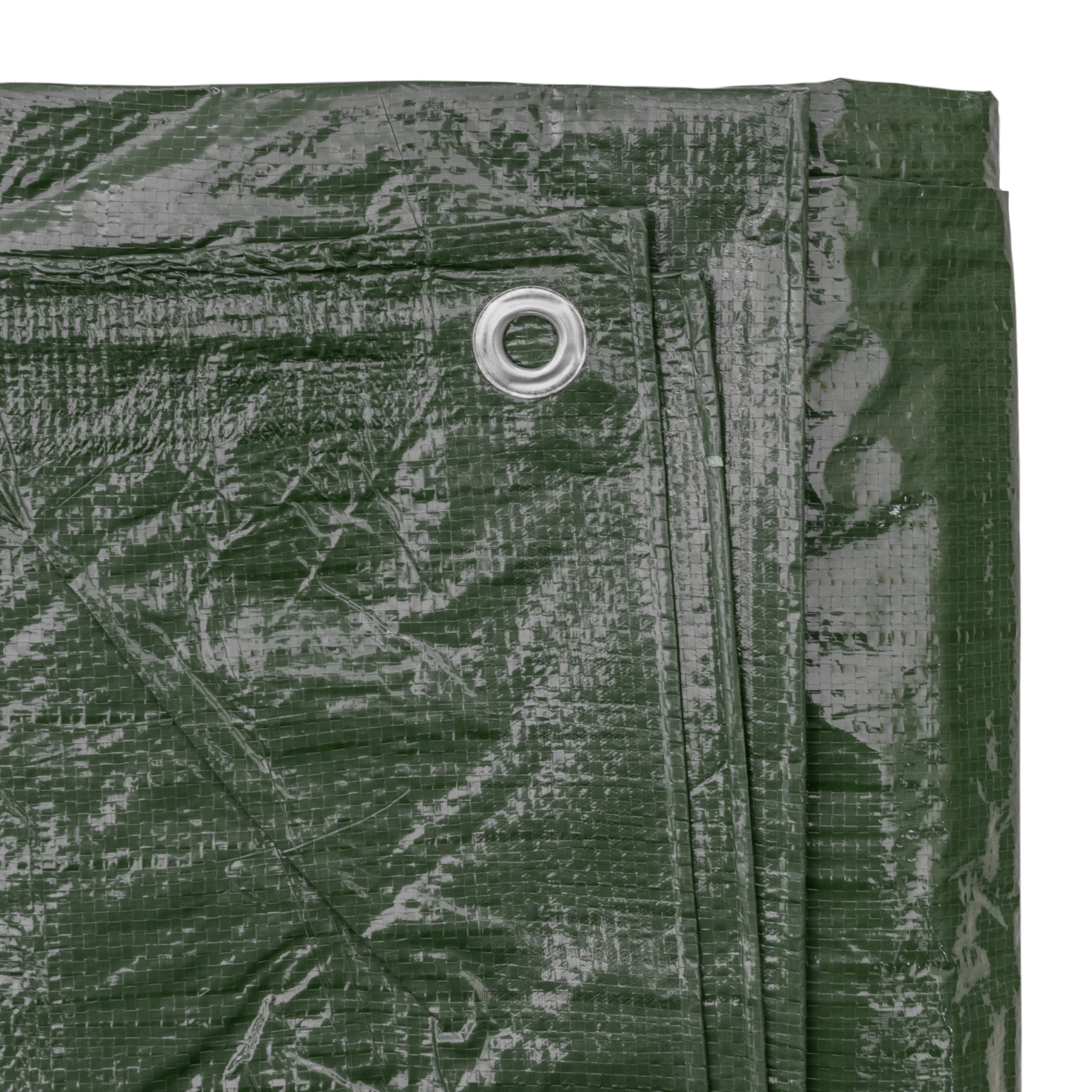 Green M-Grade Tarpaulin 5m x 5m