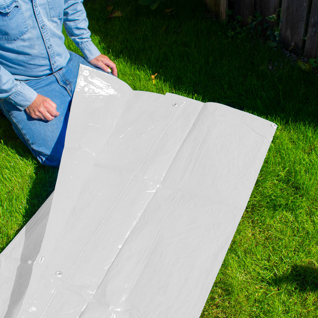 White M-Grade Tarpaulin 2m x 3m