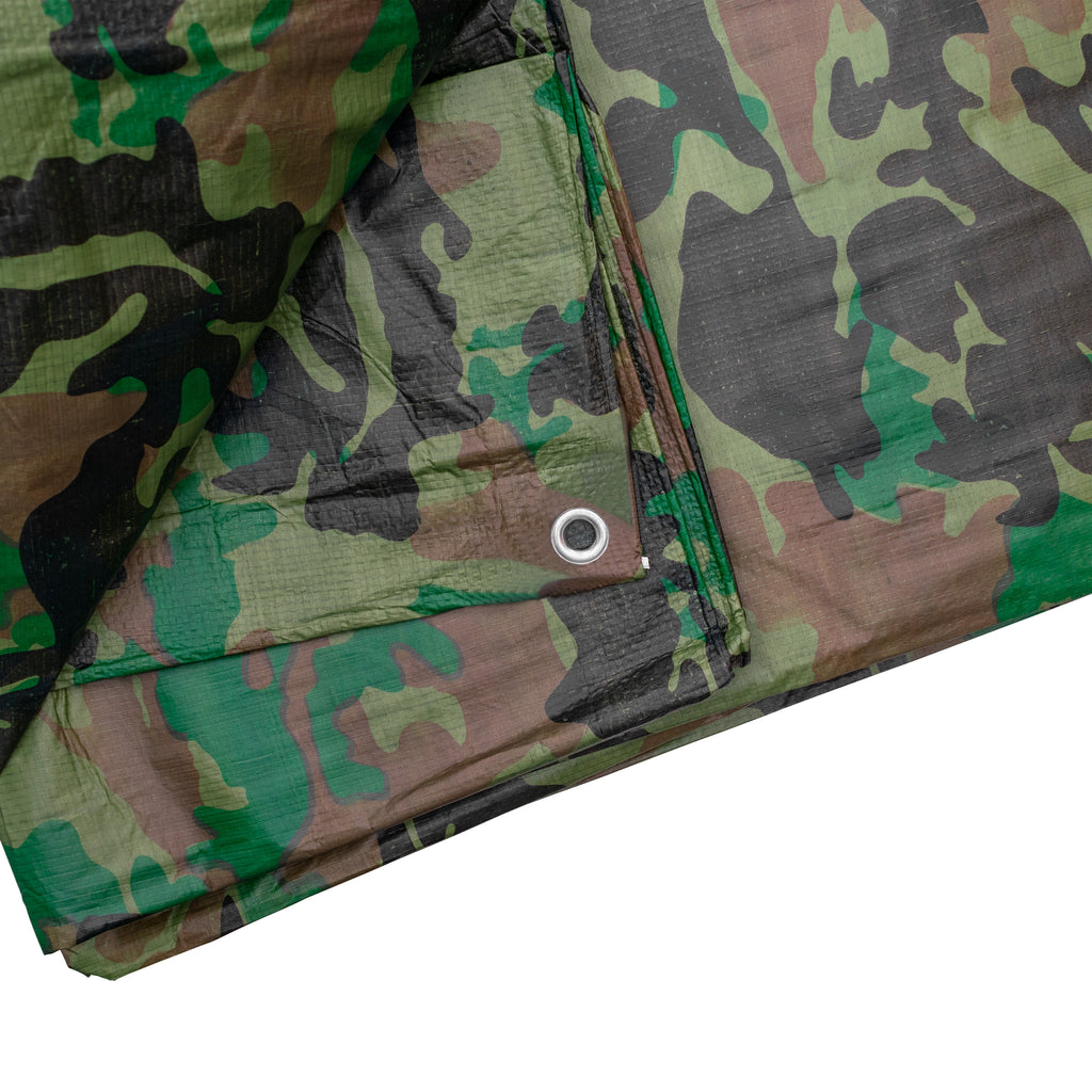 Camouflage M-Grade Tarpaulin 2m x 4m