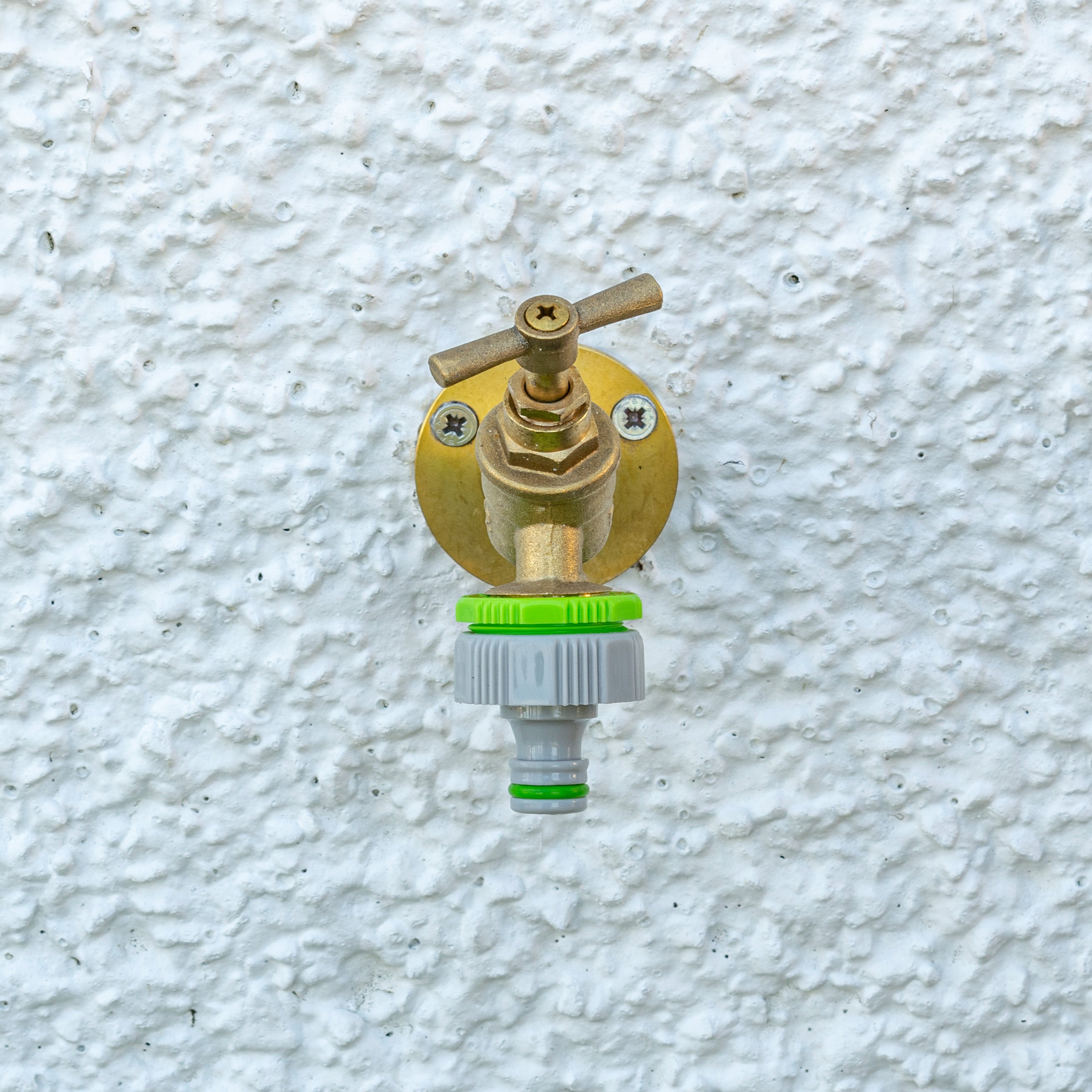 Female Tap Connector 1" or 3/4" BSP Female, Green/Gray