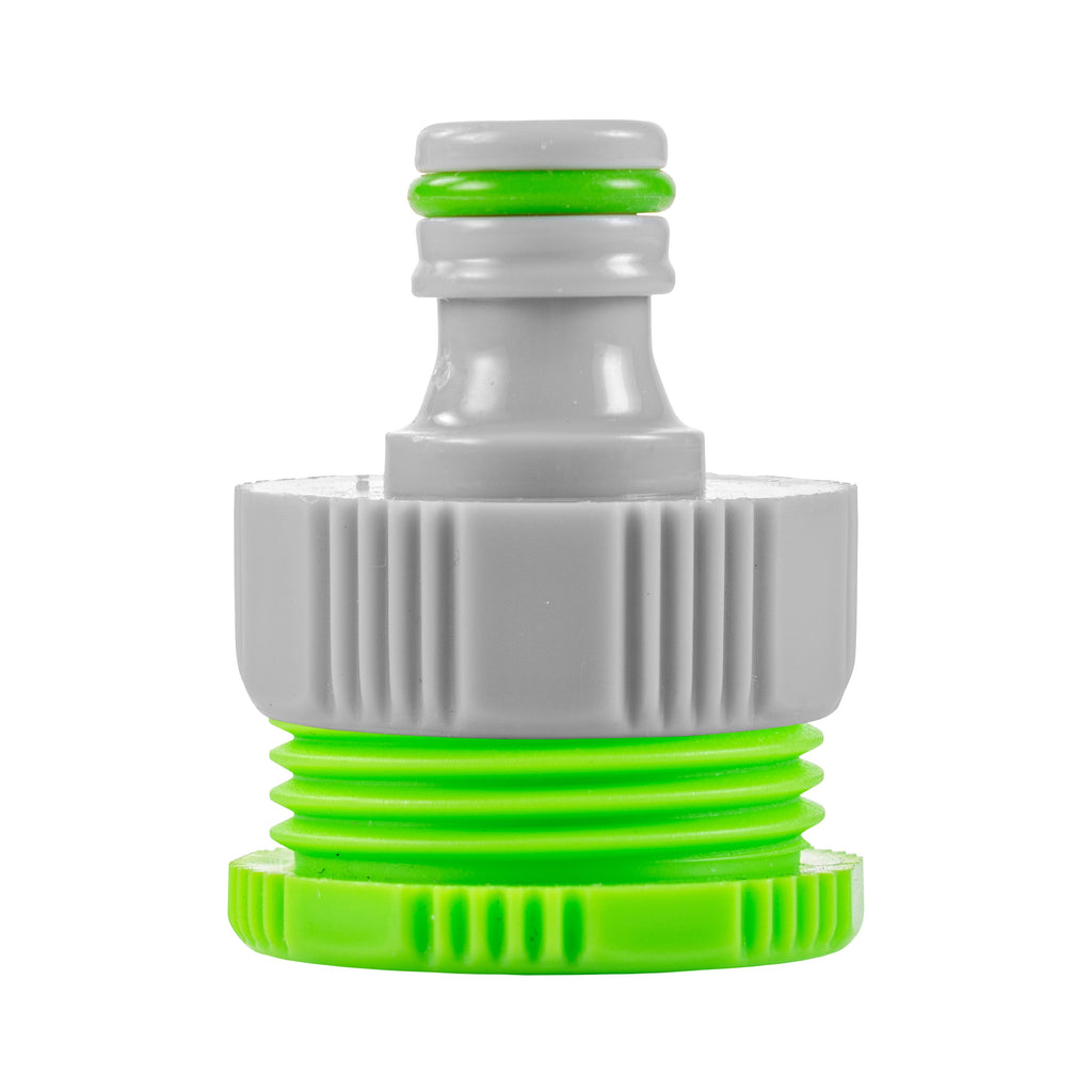 Female Tap Connector 1" or 3/4" BSP Female, Green/Gray