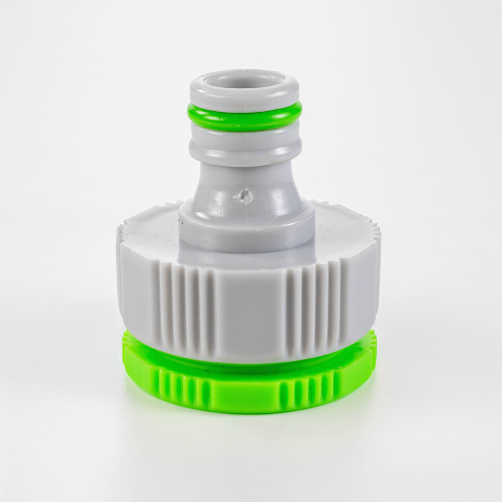 Female Tap Connector 3/4" or 1/2" BSP Female, Green/Gray