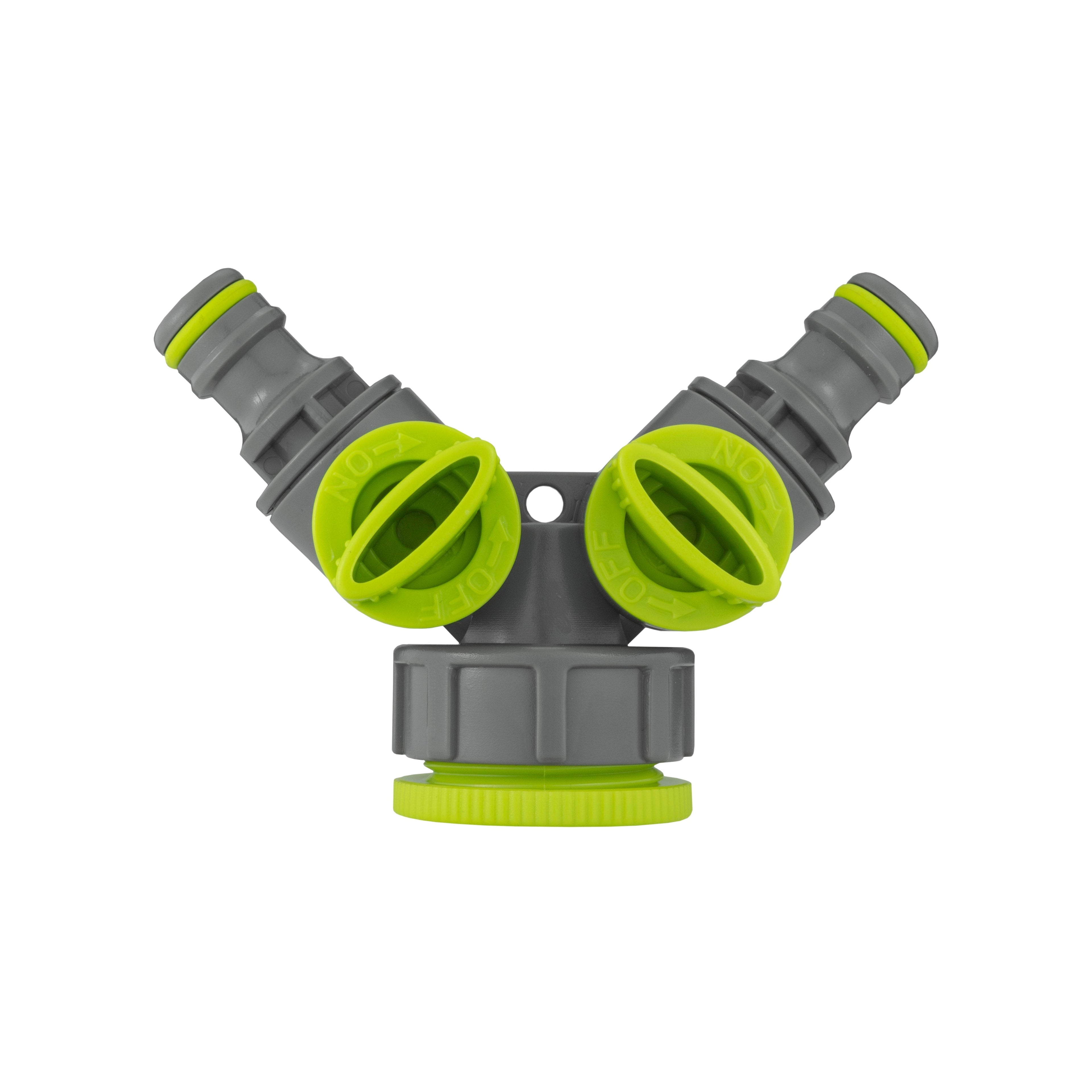 Wall Flange Kit 32mm MDPE + Brass Bib Tap + Two Way Splitter + Connectors