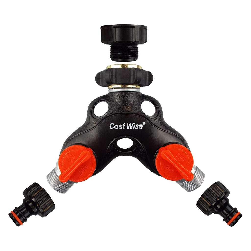 Double Tap Connector with Valves Metal