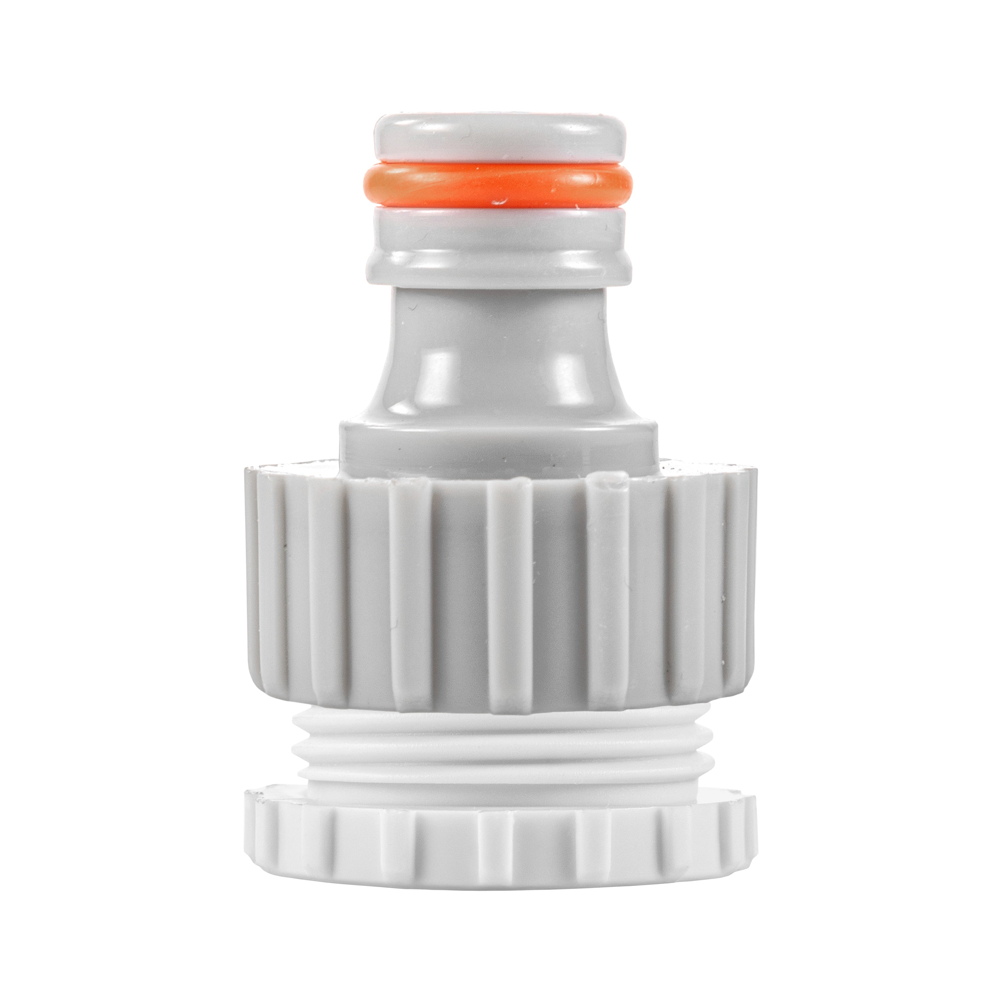 Female Tap Connector 3/4" or 1/2" BSP Female, Gray/White