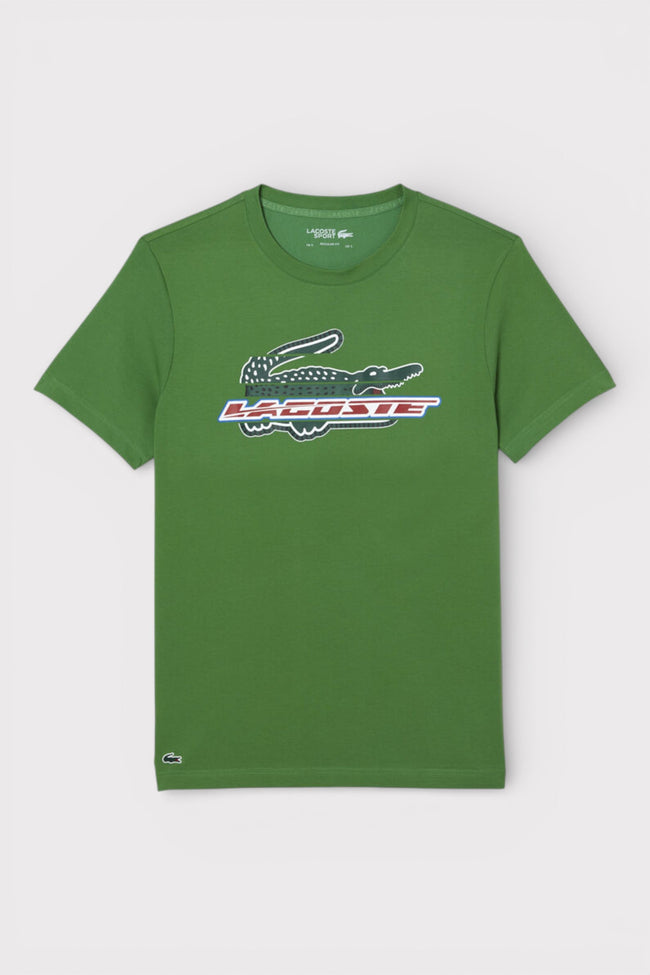 Tričko Lacoste Sport Regular Fit zelené