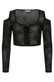 Banned Apparel Seraphina Mesh Top Black