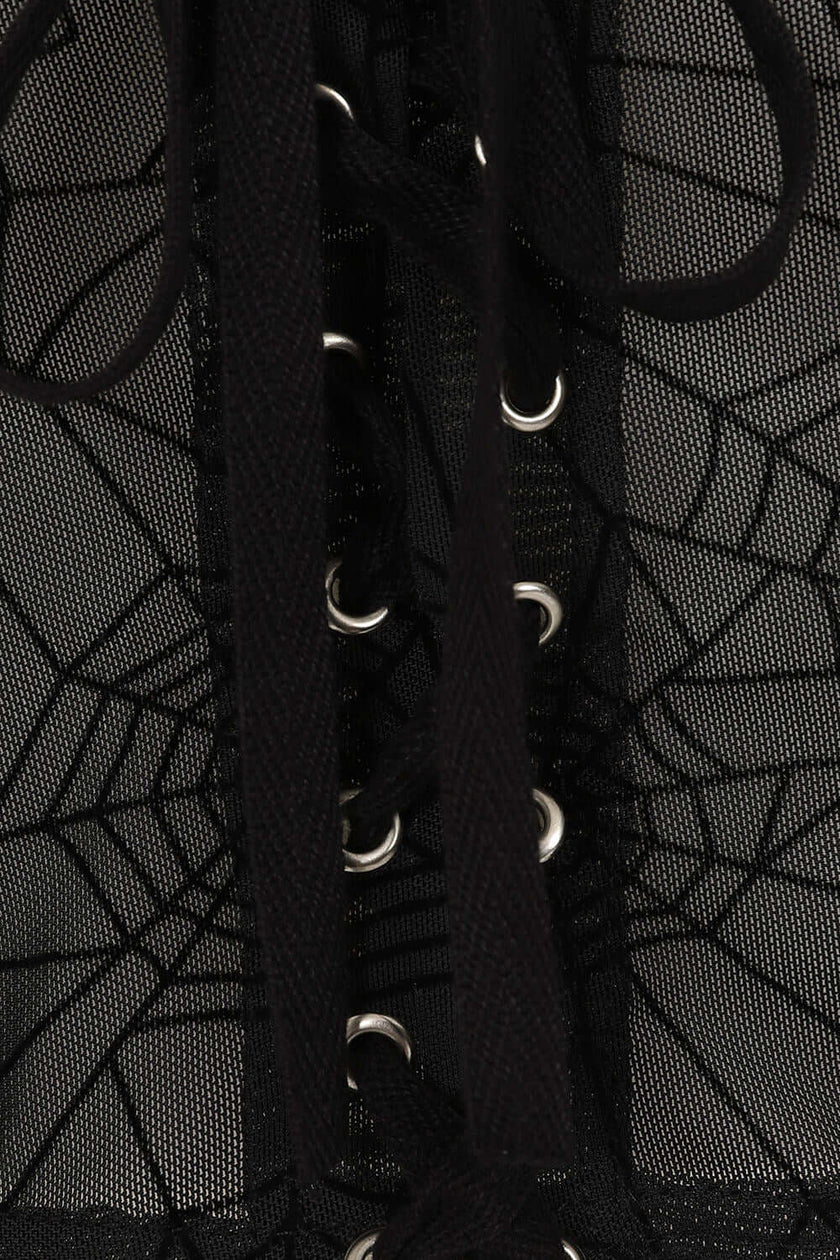 Banned Apparel Seraphina Mesh Top Black