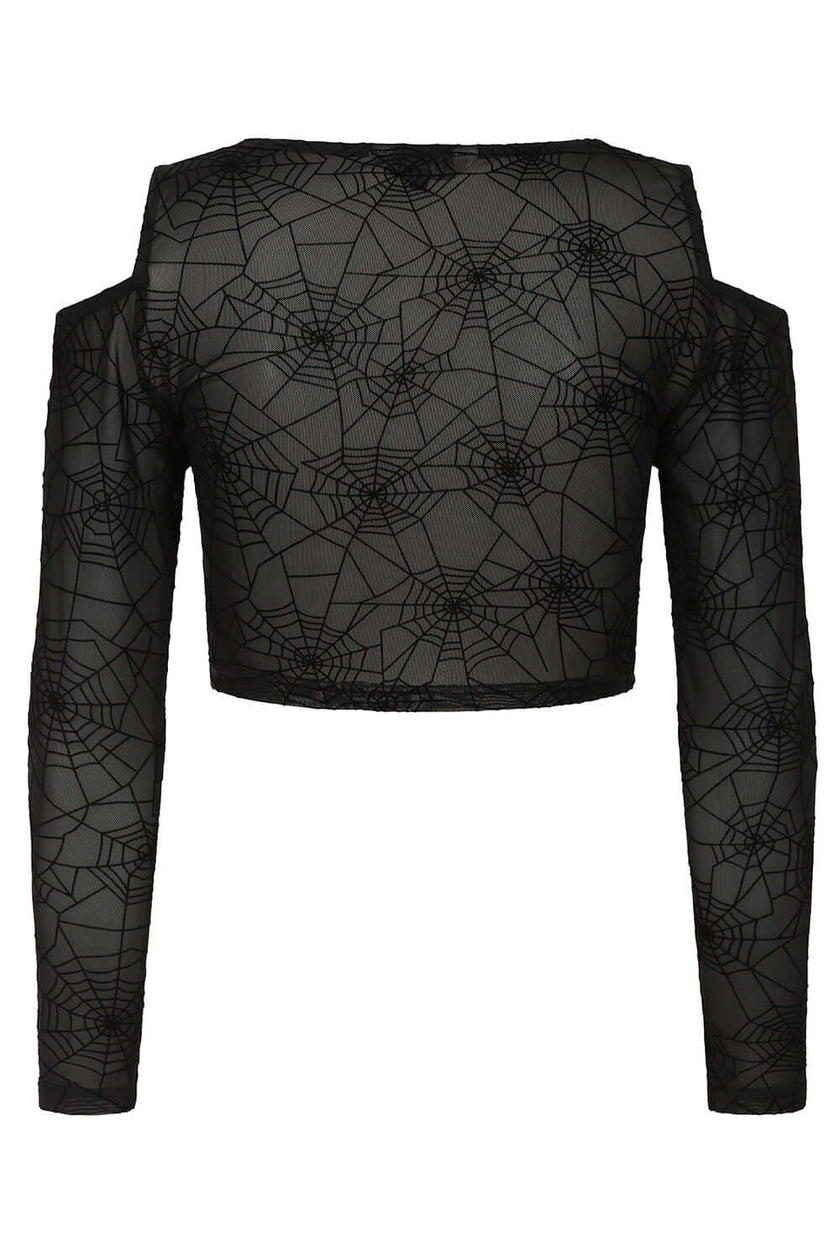 Banned Apparel Seraphina Mesh Top Black