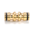 Two Way Male Snap-On Connector Brass