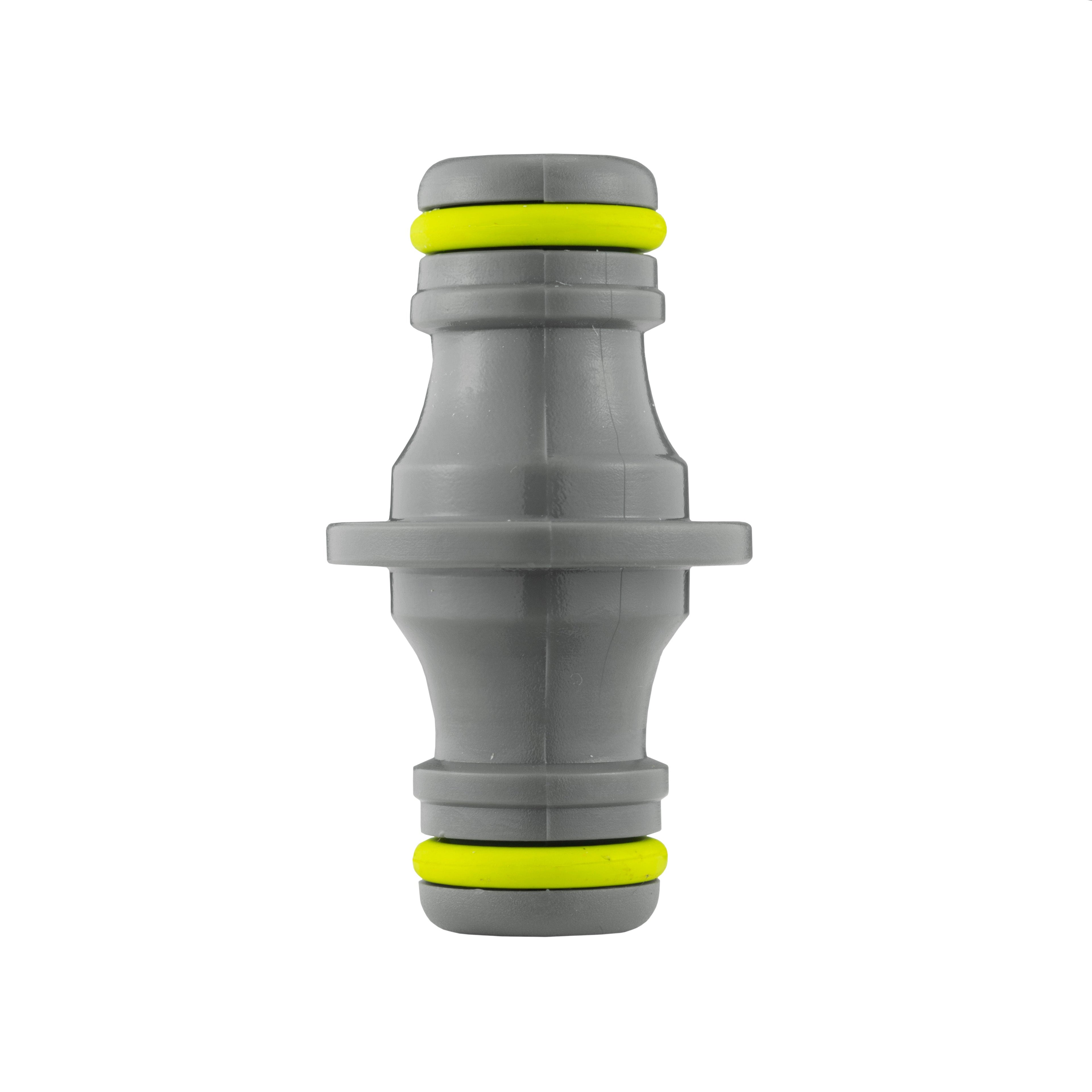 IBC 2” S60X6 Cap with Threaded Hose Fitting, Double Male and Hose Connector Lime