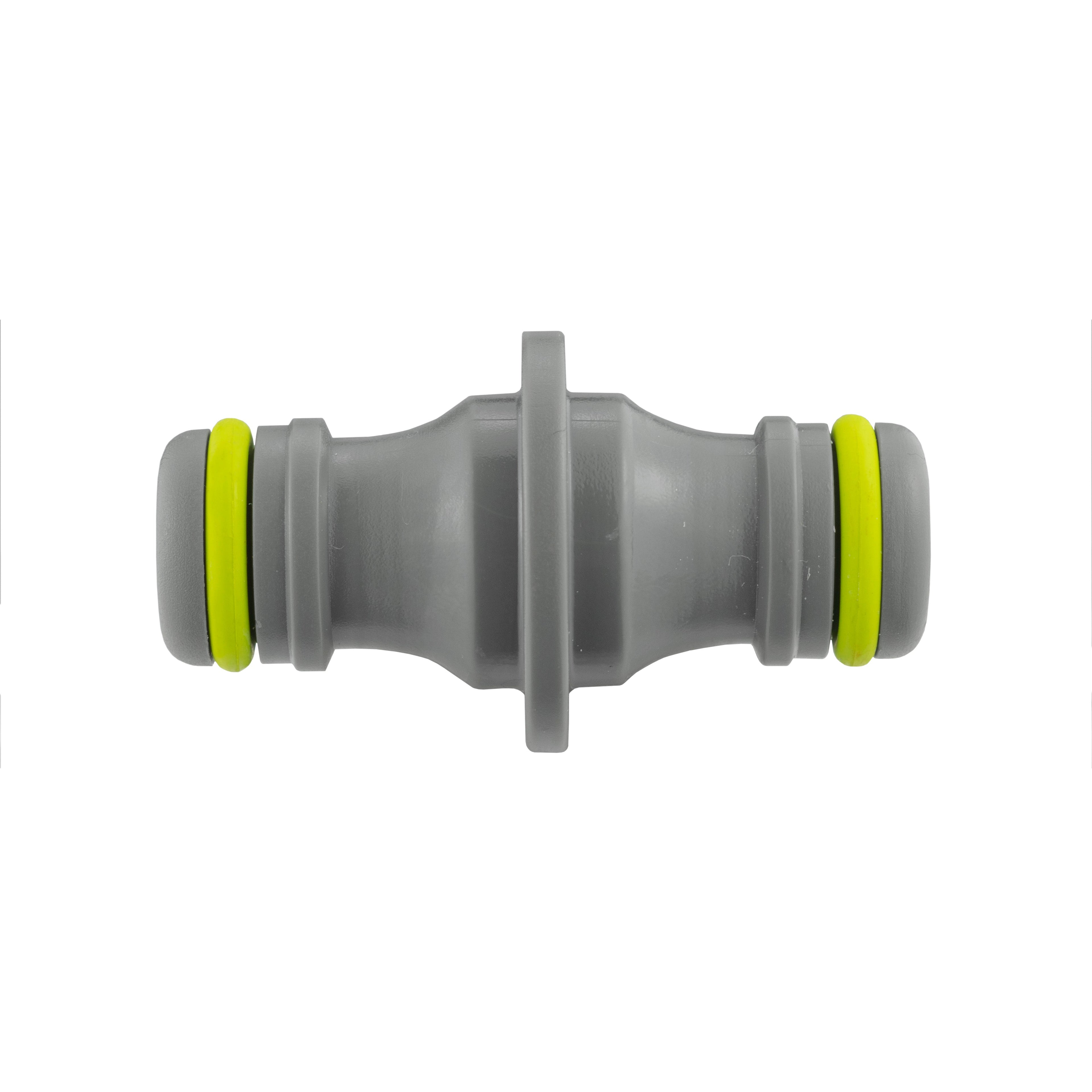 IBC 2” S60X6 Cap with Threaded Hose Fitting, Double Male and Hose Connector Lime