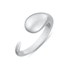 Silver Tapered Claw Open Ring