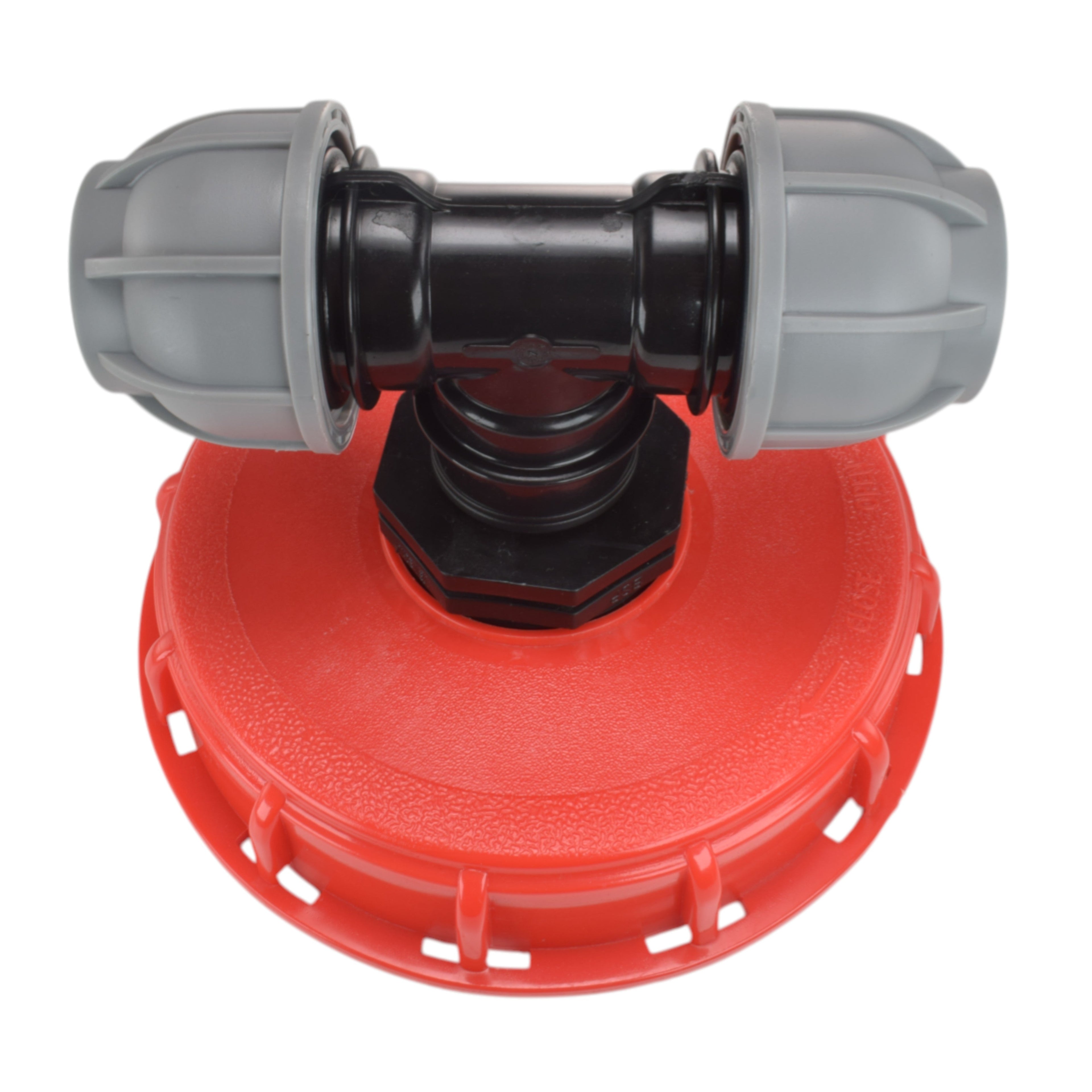 IBC 6-inch Cap Kit with 32mm MDPE Tee