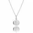 Classic Tiny St Christopher Necklace Sterling Silver 10mm