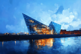 Titanic Belfast Twilight Blanket