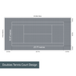 Tennis Court System (Doubles) | Includes Court Markings
