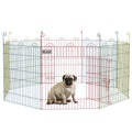PawHut Pet Playpen Crate, with Eight Panels, Door, for Indoors and Outdoors, 60H x \'ce\'a6156cm