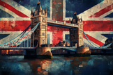 Tower Bridge Flag Canvas