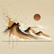 Tranquil Mountain Splash Canvas