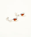 Amber Tulip Stud Earrings