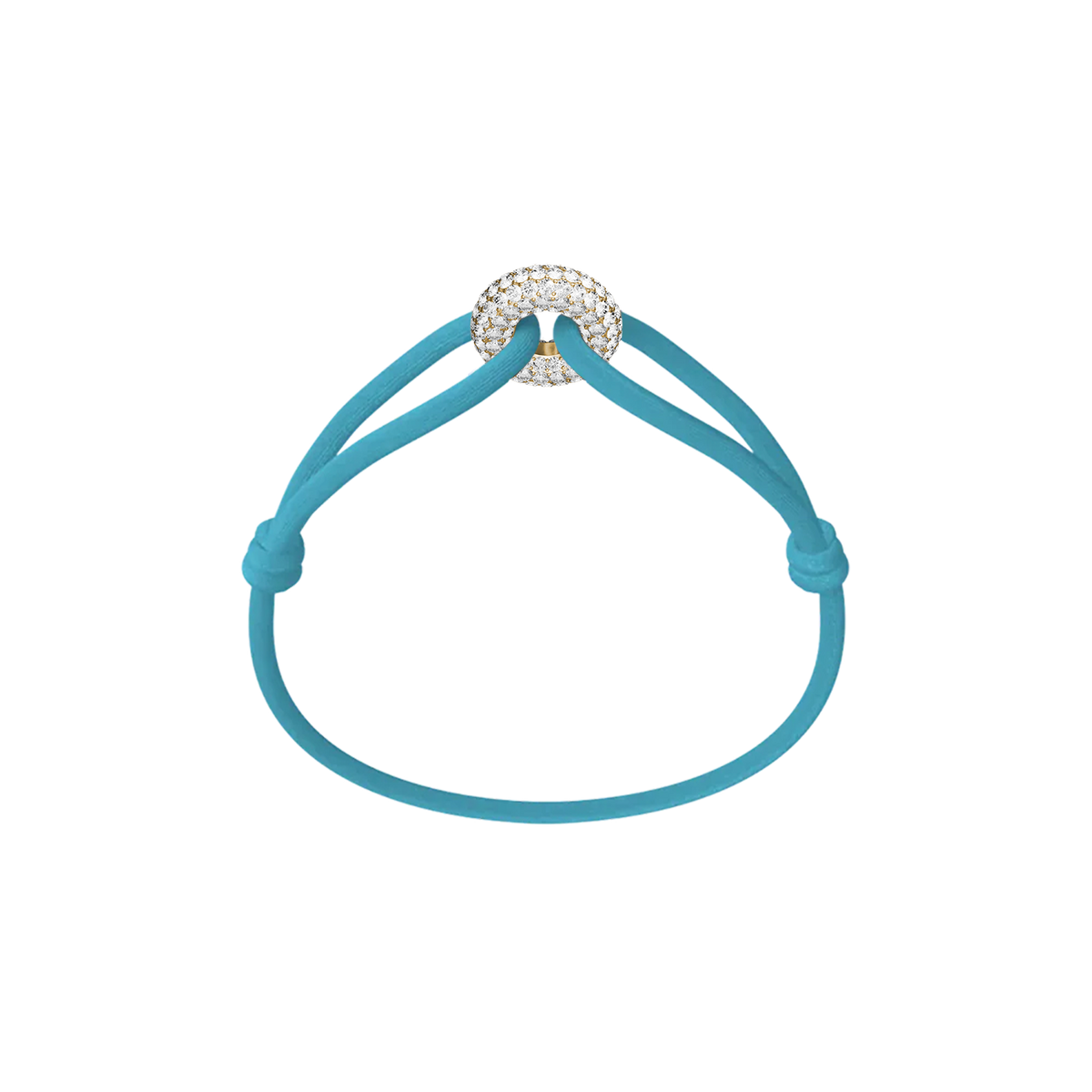 Goldener Soho Pavé Kordelarmband