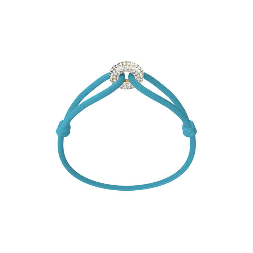 Goldener Soho Pavé Kordelarmband