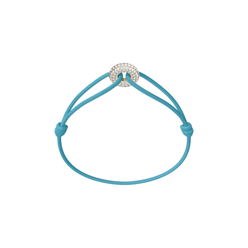 Mini Golden Soho Pavé Cord Bracelet