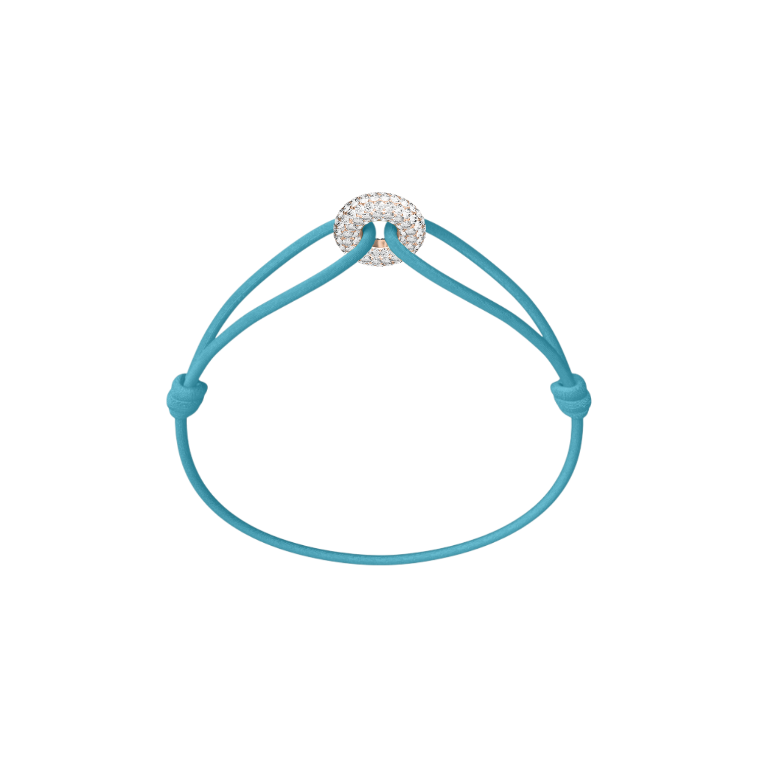 Mini Rose Soho Pavé Cord Bracelet