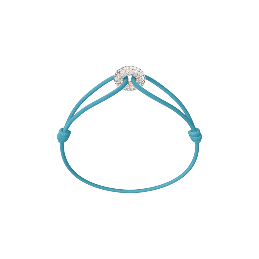 Mini Rose Soho Pavé Cord Bracelet