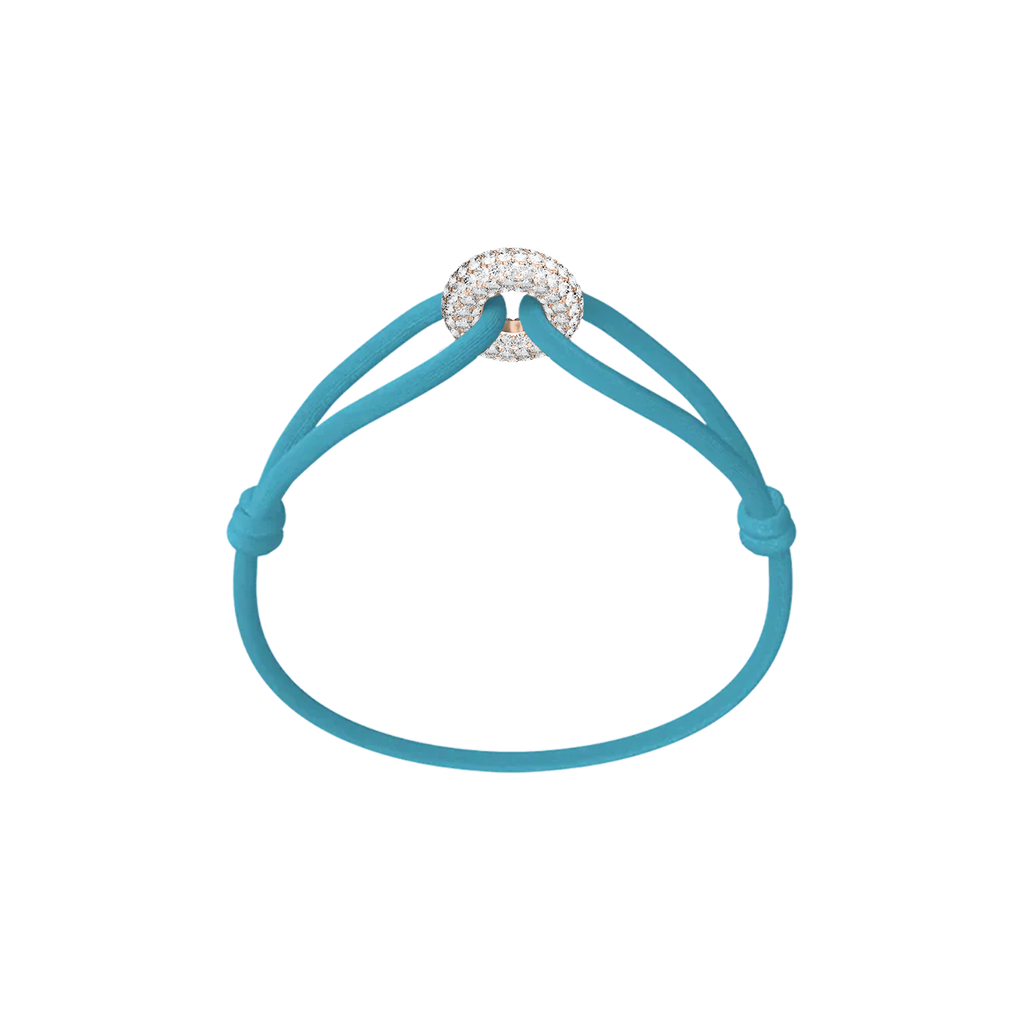 Rose Soho Pavé Cord Bracelet