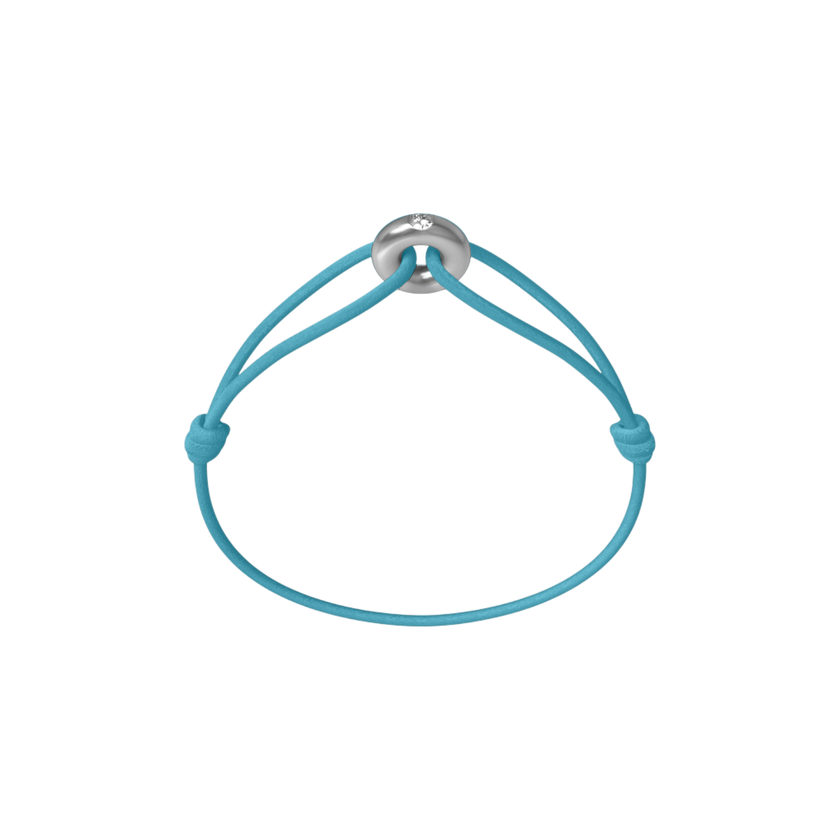 Mini Silver Soho Diamond Cord Bracelet