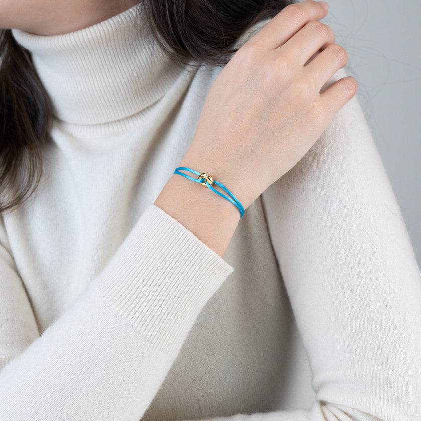 Mini Golden Soho Diamond Cord Bracelet